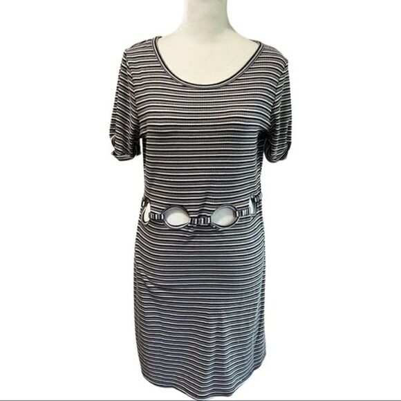 Emory park cutout striped t shirt dress size Large - Picture 1 of 6